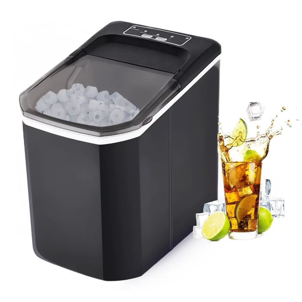 Countertop Ice Maker, 26lbs in 24Hrs, Self-Cleaning Ice Machine with Basket Q9889