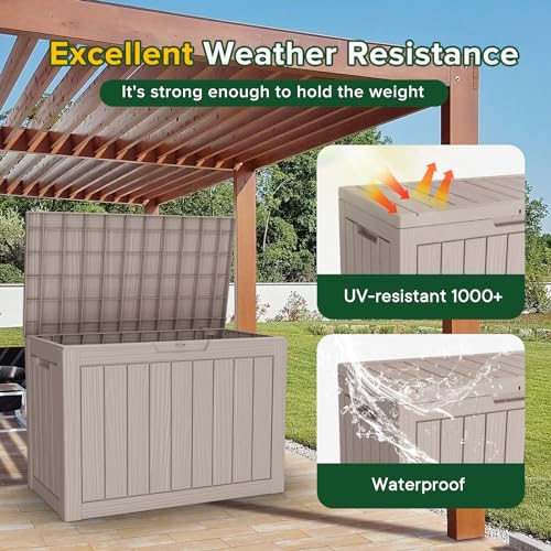 150 Gallon Waterproof Resin Outdoor Storage Box I717