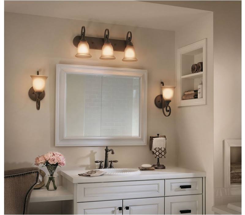 Brushed Nickel Four-Light Bath Fixture Q7777