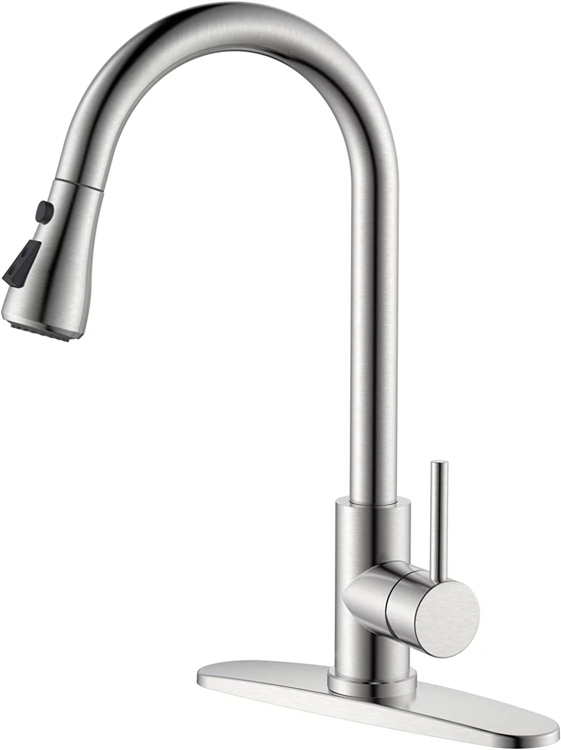 Brushed Nickel Pull Down Kitchen Faucet A127077