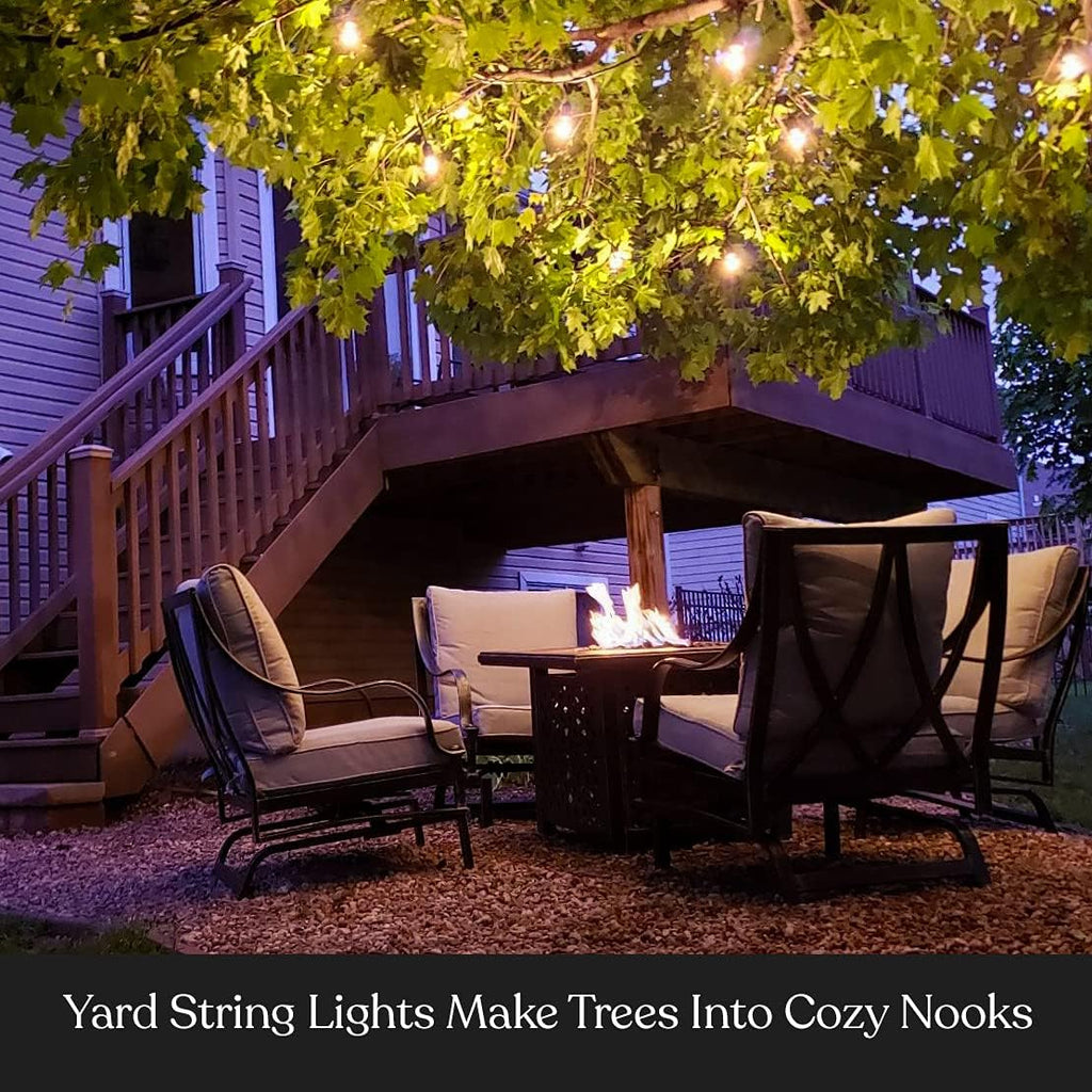 Waterproof Outdoor String Lights with 48 Ft Dimmable Edison Bulbs S3467