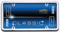 Classic License Plate Frame Chrome V369
