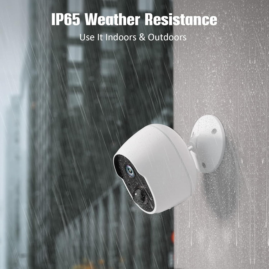 Wireless Security Camera Outdoor, 1080P Battery Powered WiFi Camera, IP65 Weatherproof R268