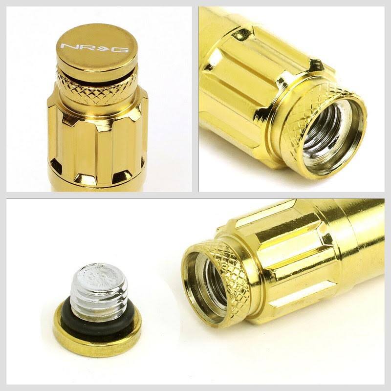 21 PC Chrome Gold Steel Lug Nut Set M5999