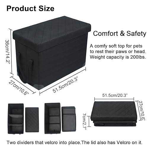 Dog Seat Extender with Storage E41205