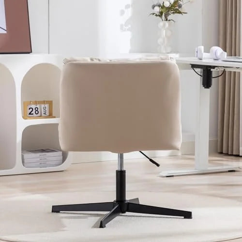 Armless Criss Cross Legged Swivel Desk Chair with Cushion L860