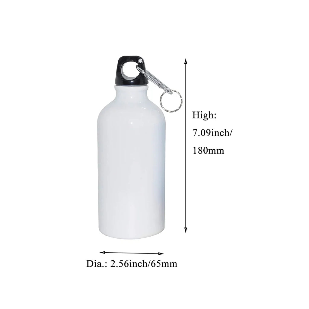 50pcs 500ml Aluminium Water Bottle White Q869037