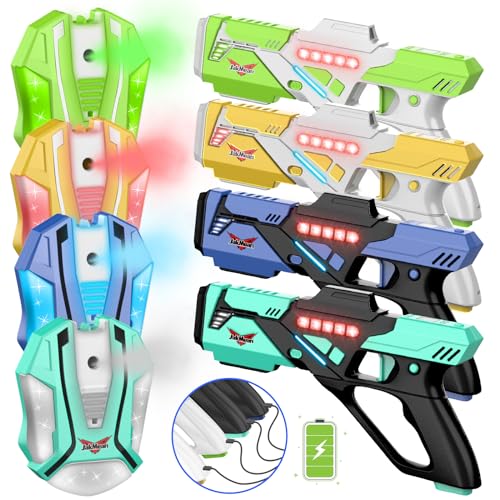 Rechargeable Laser Tag Set with Vests Set of 4 N4915