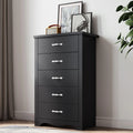 Black 5 Drawer Dresser C114304