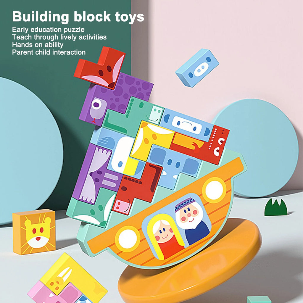 Wooden Building Block Set Educational Toy F934832