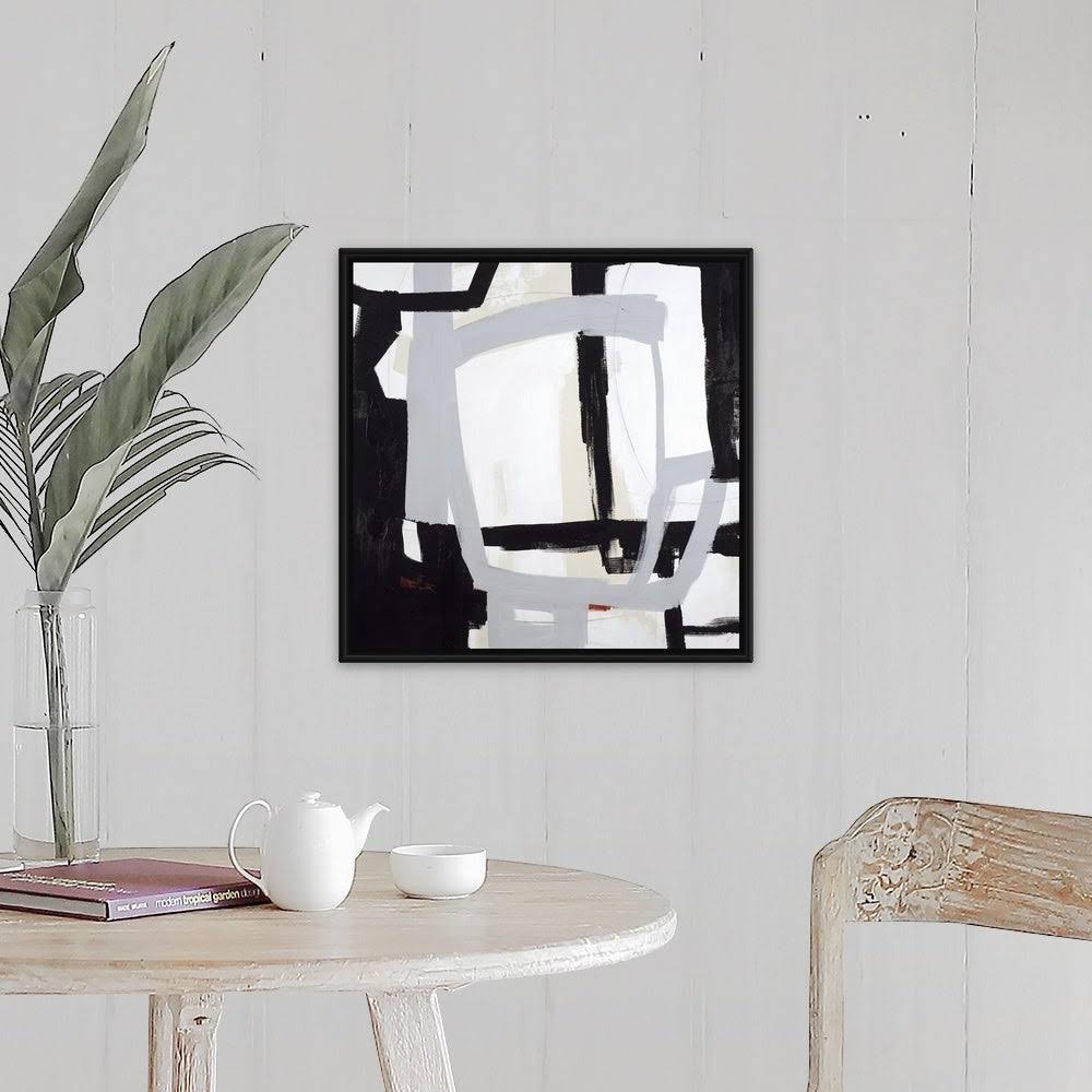 Black Float Frame Canvas Art - 20 x 20 A18337