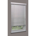 Cordless Faux Wood Blind, White, 21-1/2x22w x 4 B640020