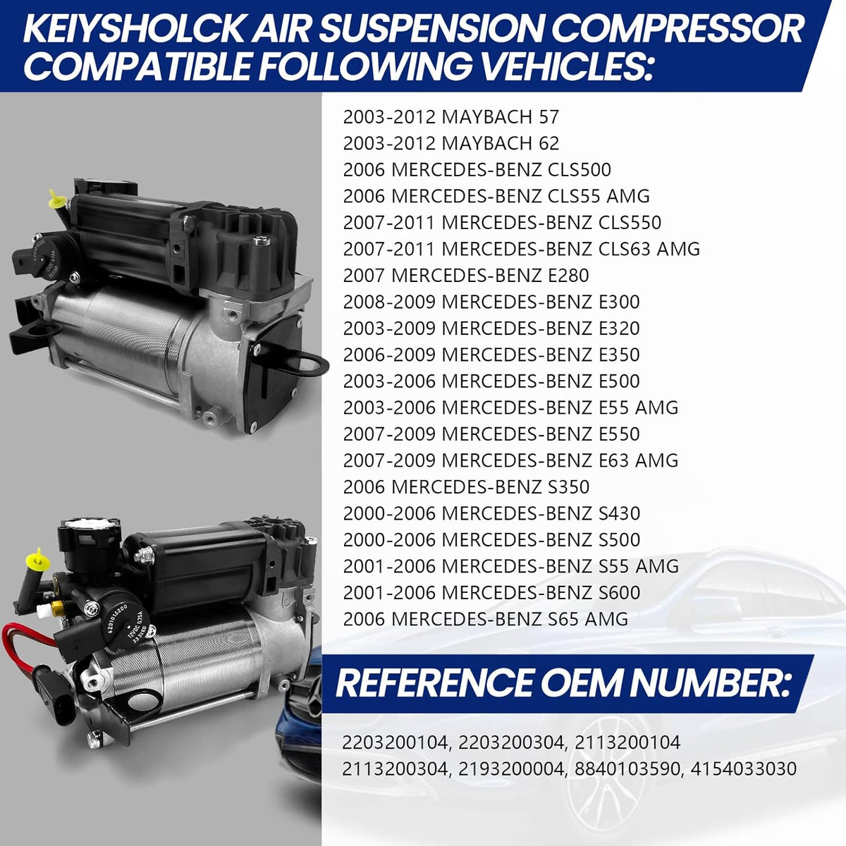 Air Suspension Compressor Pump Replacement O4010