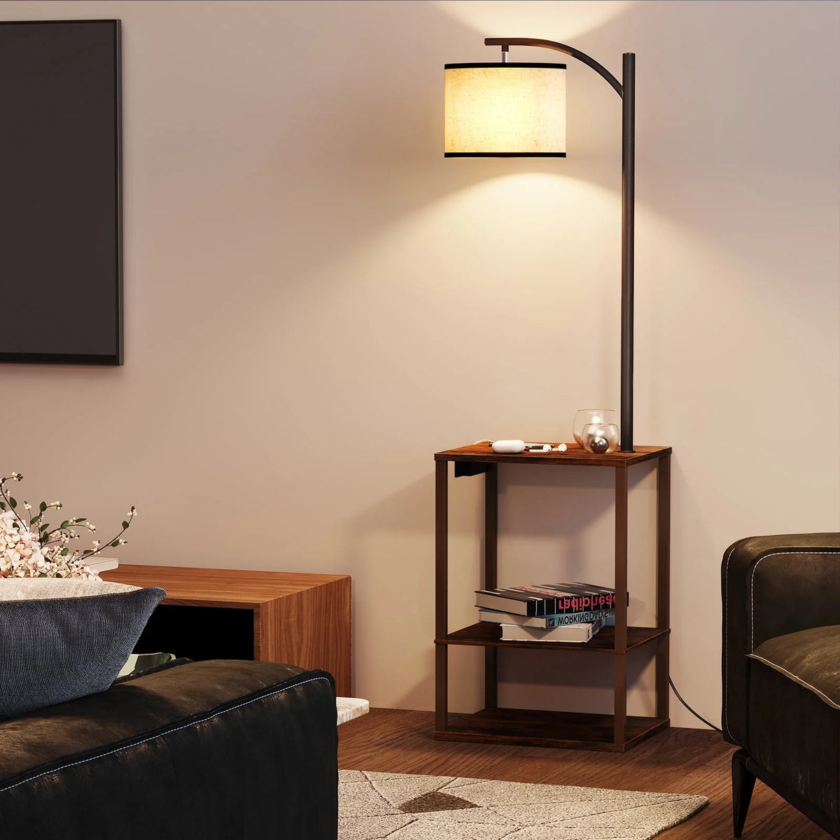 Floor Lamp with Table and USB Port R36305