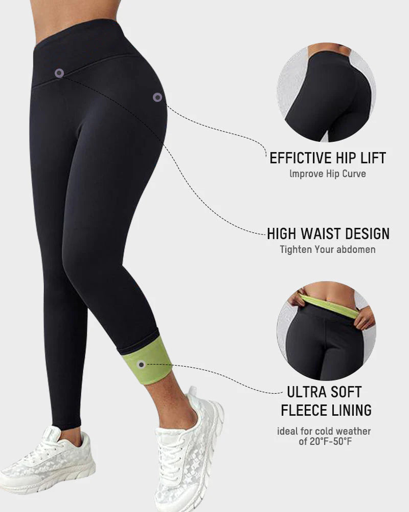 Fleece-Lined Tummy Control Shaping Leggings Y892