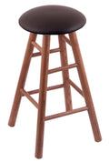 Oak Extra Tall Bar Stool with Medium Finish and Espresso Seat L8888