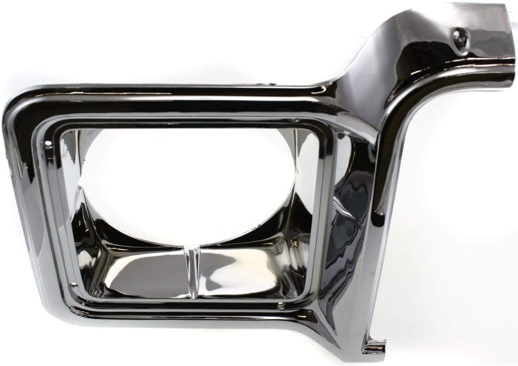 Chevy C10 Headlight Door 1975-1978 Driver Side Round Chrome & Painted-Dark Argent Pack of 2 X5224