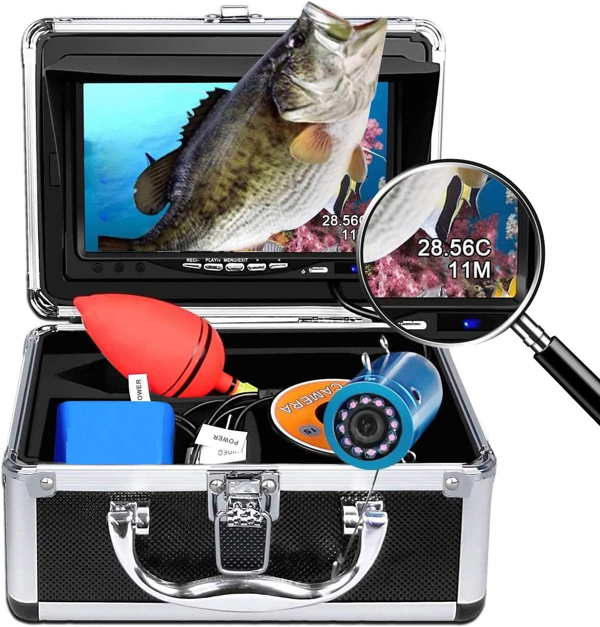Portable Underwater Fishing Camera with 7'' LCD Monitor Q540