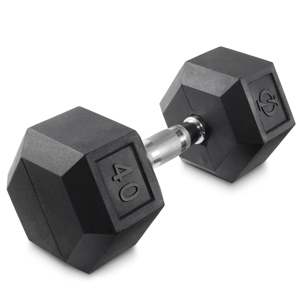 45 lbs Rubber Coated Hex Dumbbell G483