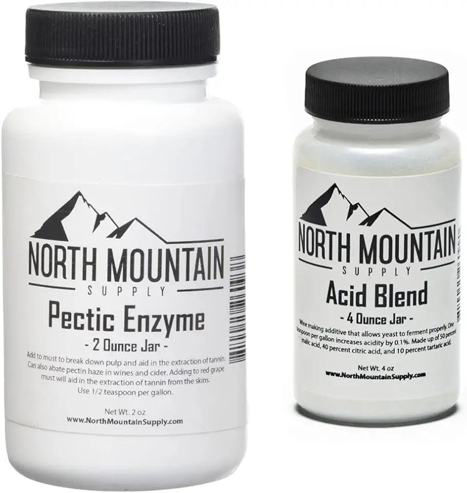Pectic Enzyme 2 Ounce Jar and Food Grade Acid Blend S530369