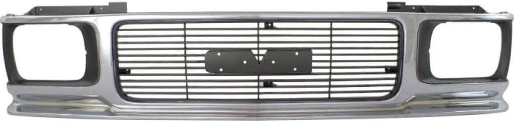 Chrome Shell Grille Assembly with Painted Gray Insert N387