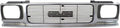 Chrome Shell Grille Assembly with Painted Gray Insert N387