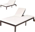 2-Person Rattan Patio Lounge Chair with Cushion X264