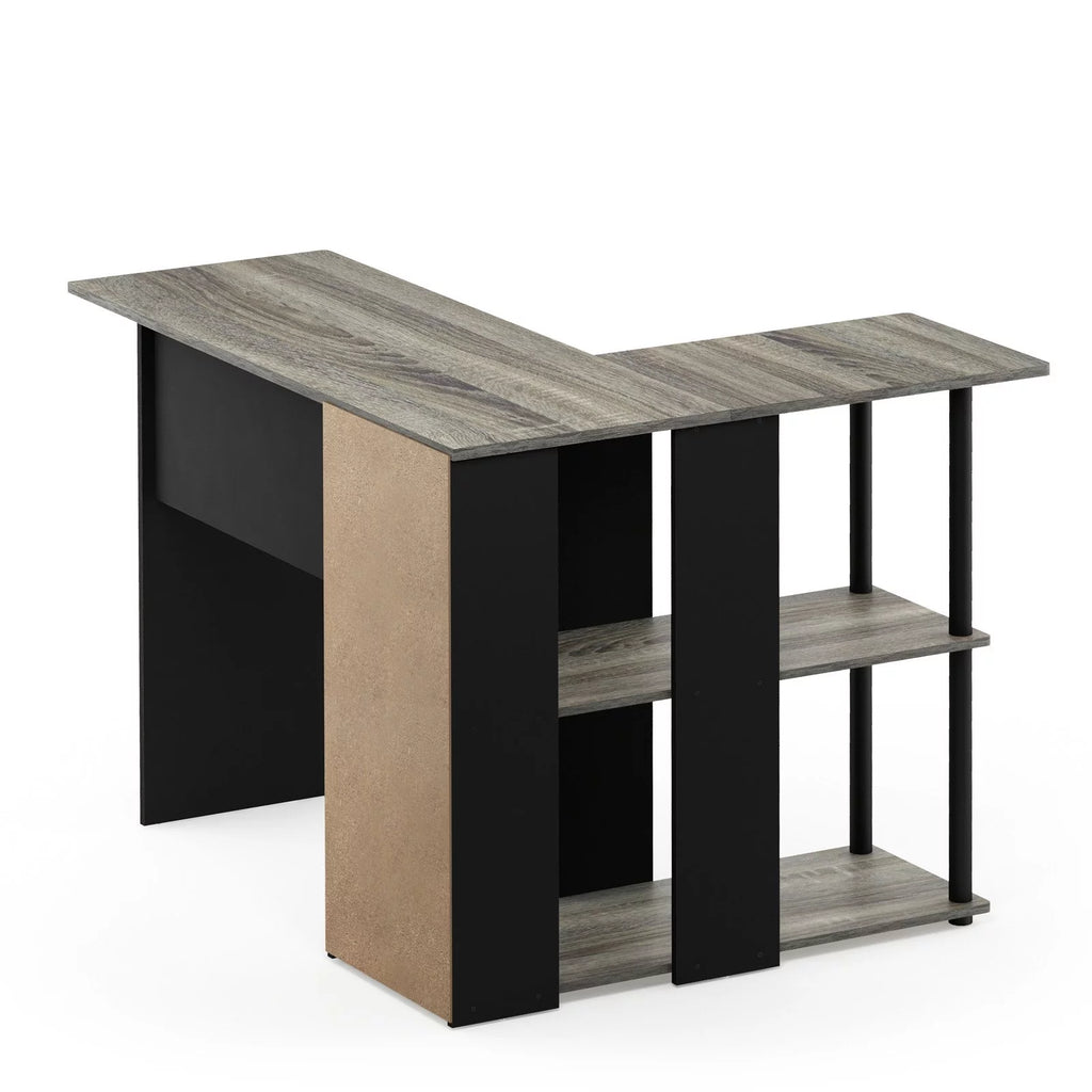 L-Shape Desk with Bookshelf U6356