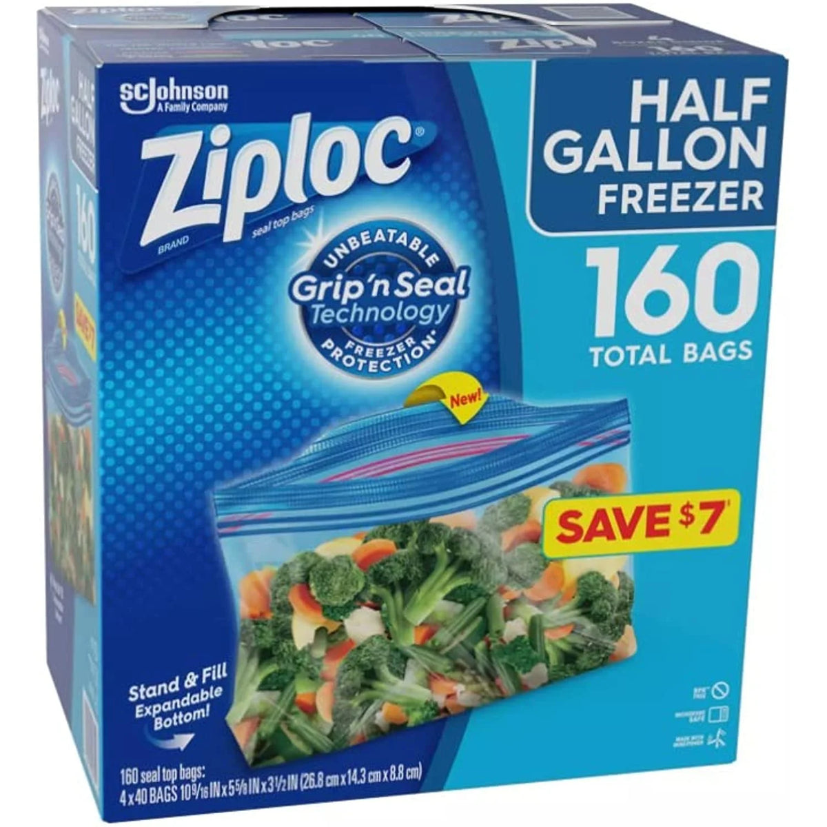 160 Count Freezer Bags N45573