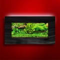 Wall Mounted Aquarium Brushed Black Up to 10 Gallons F60043
