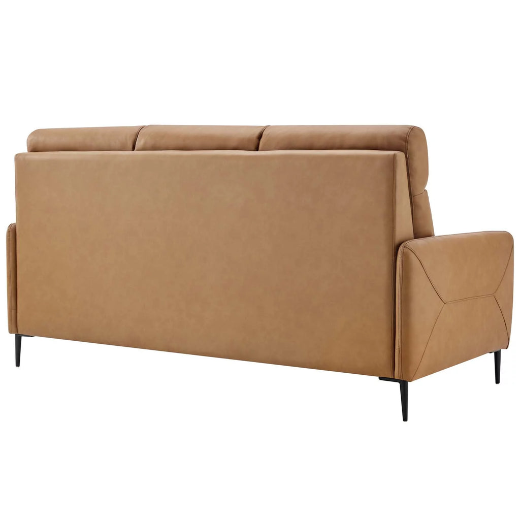 Tan Leather Sofa Y76159