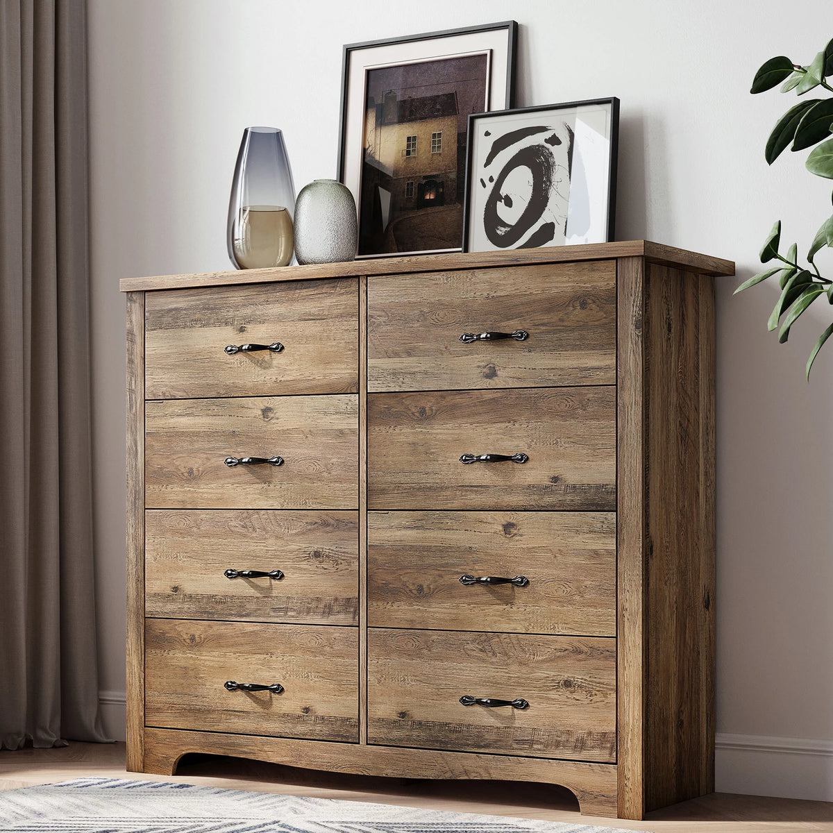 Black 5 Drawer Dresser C114304