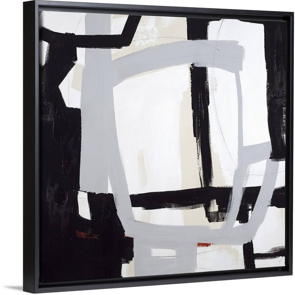 Black Float Frame Canvas Art - 20 x 20 A18337