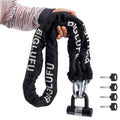 Heavy Duty 150cm/5ft Cut Proof 12mm Thick Square Chains with 4Keys 16mm U Lock K622910