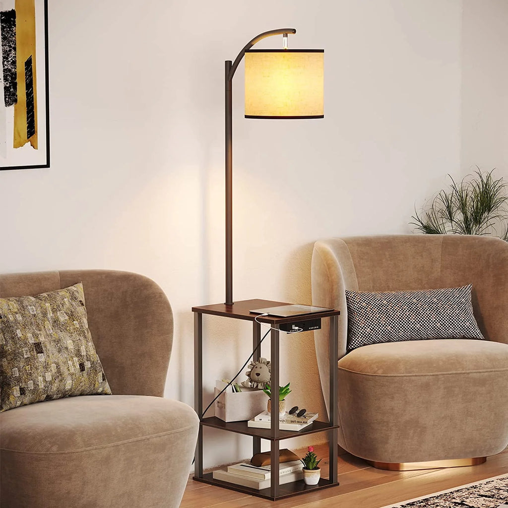 Floor Lamp with Table and USB Port R36305