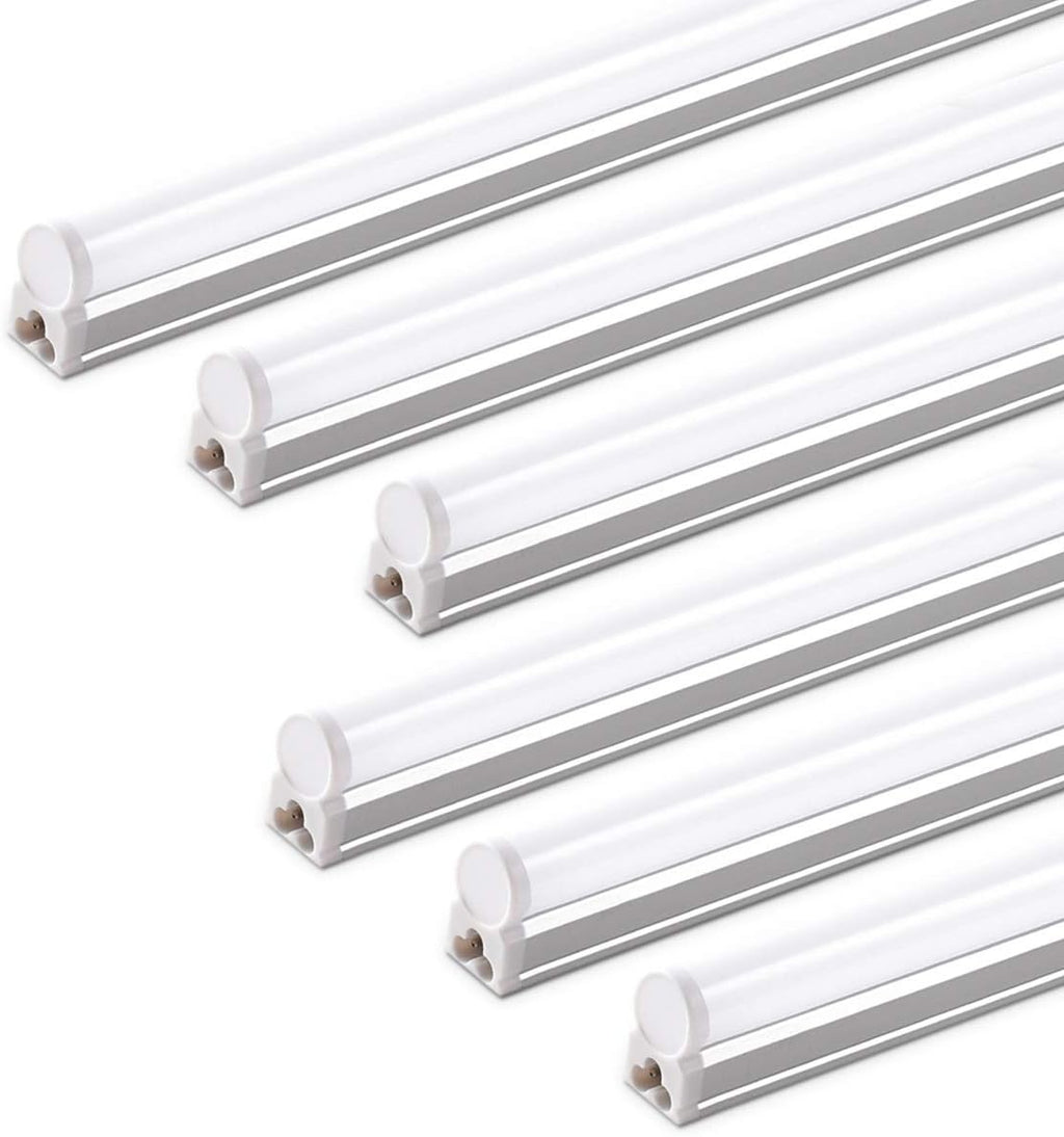 LED T5 Integrated Single Fixture, 4FT, 2200lm, 6500K, 20W, Utility Shop Light Q913