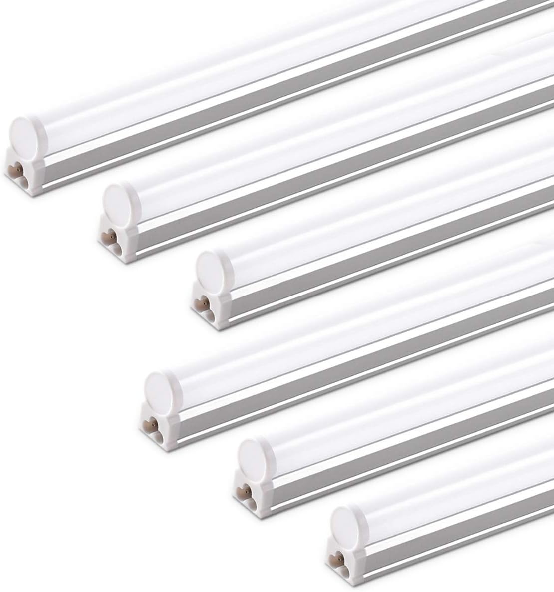 LED T5 Integrated Single Fixture, 4FT, 2200lm, 6500K, 20W, Utility Shop Light Q913