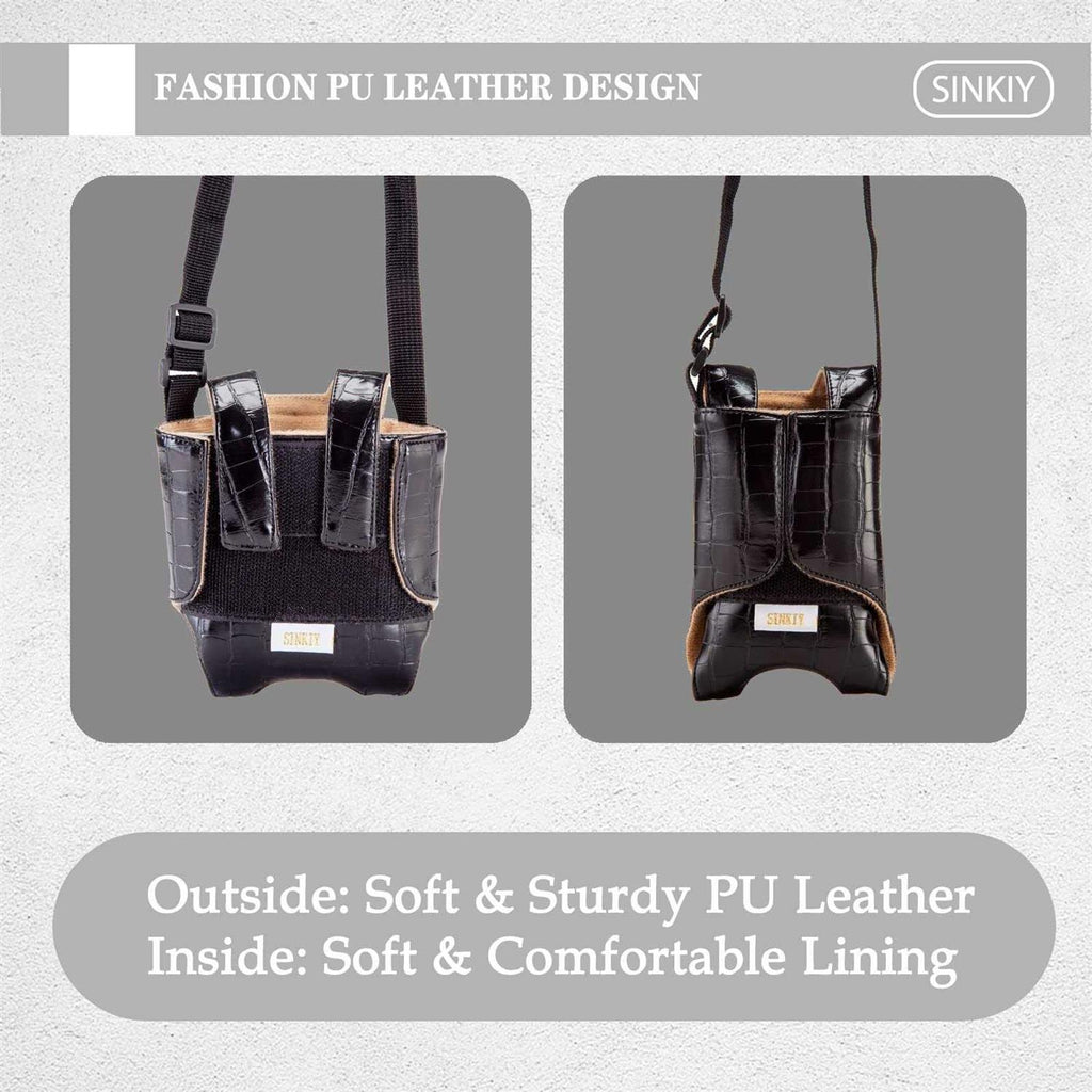 Bearded Dragon Sling Carrier Leather Reptile Pouch V6320
