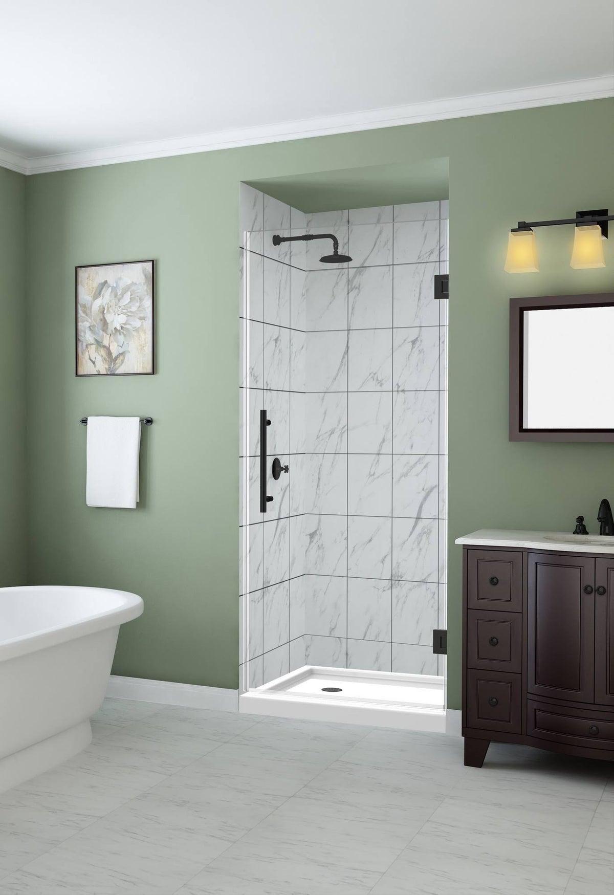 Frameless Hinged Shower Door C665