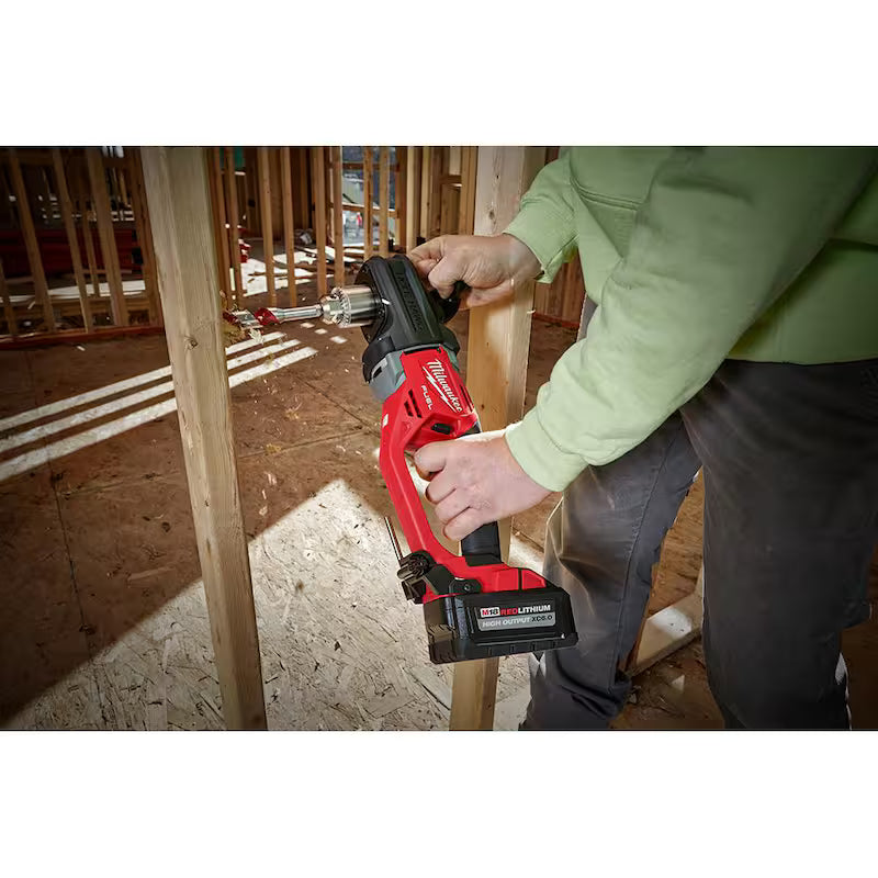 18-Volt Li-Ion Brushless Cordless 1/2 in. Right Angle Drill with Hole Saw Kit V518270