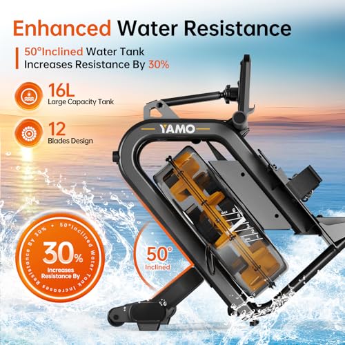 Water Rowing Machine with 330LB Weight Capacity S718