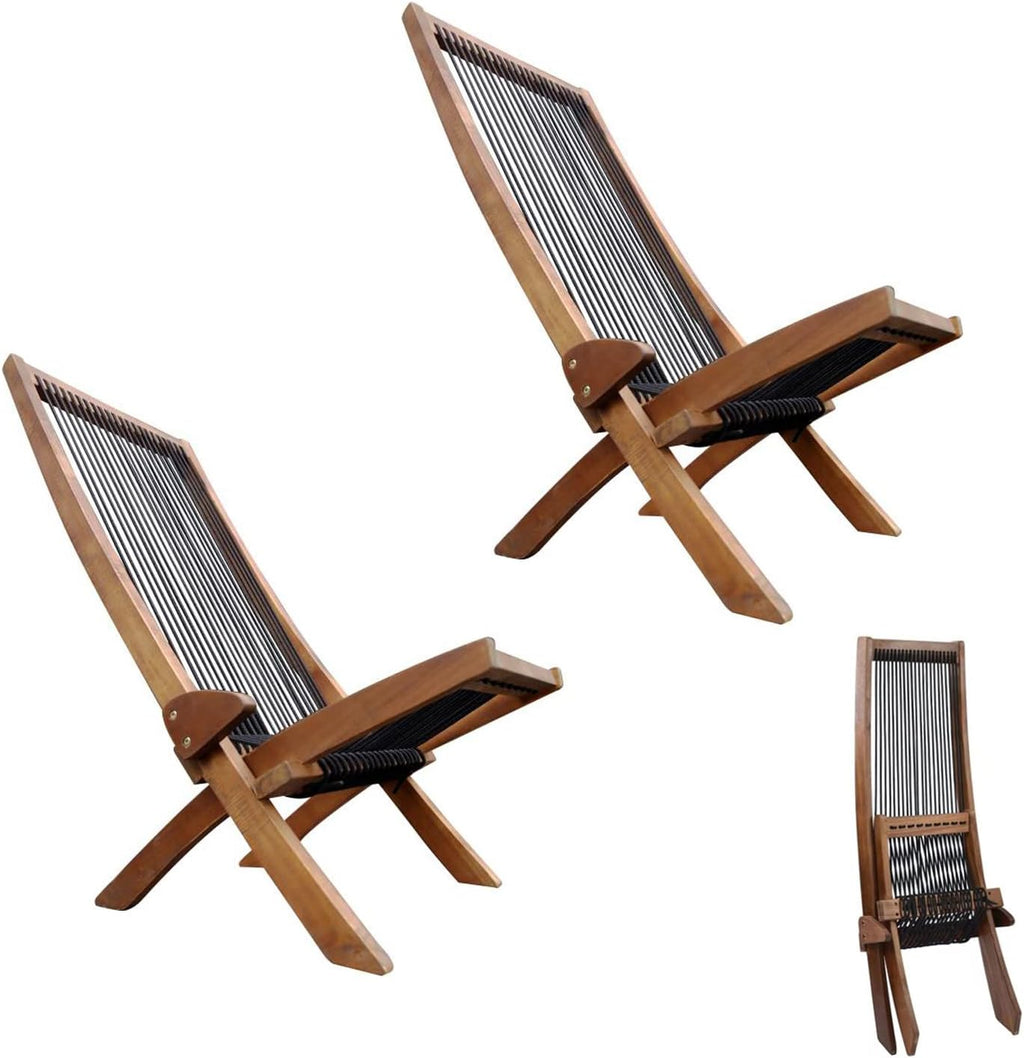 Acacia Wood Folding Lounge Chair B5338
