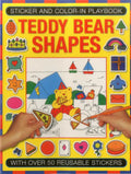 Teddy Bear Shapes Sticker and Color-in Playbook with Over 50 Reusable Stickers H367