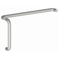 1-1/4x22 Round 12x22 Center to Center Door Pull and Push Set with Fasteners - Satin Stainless Steel Y992488