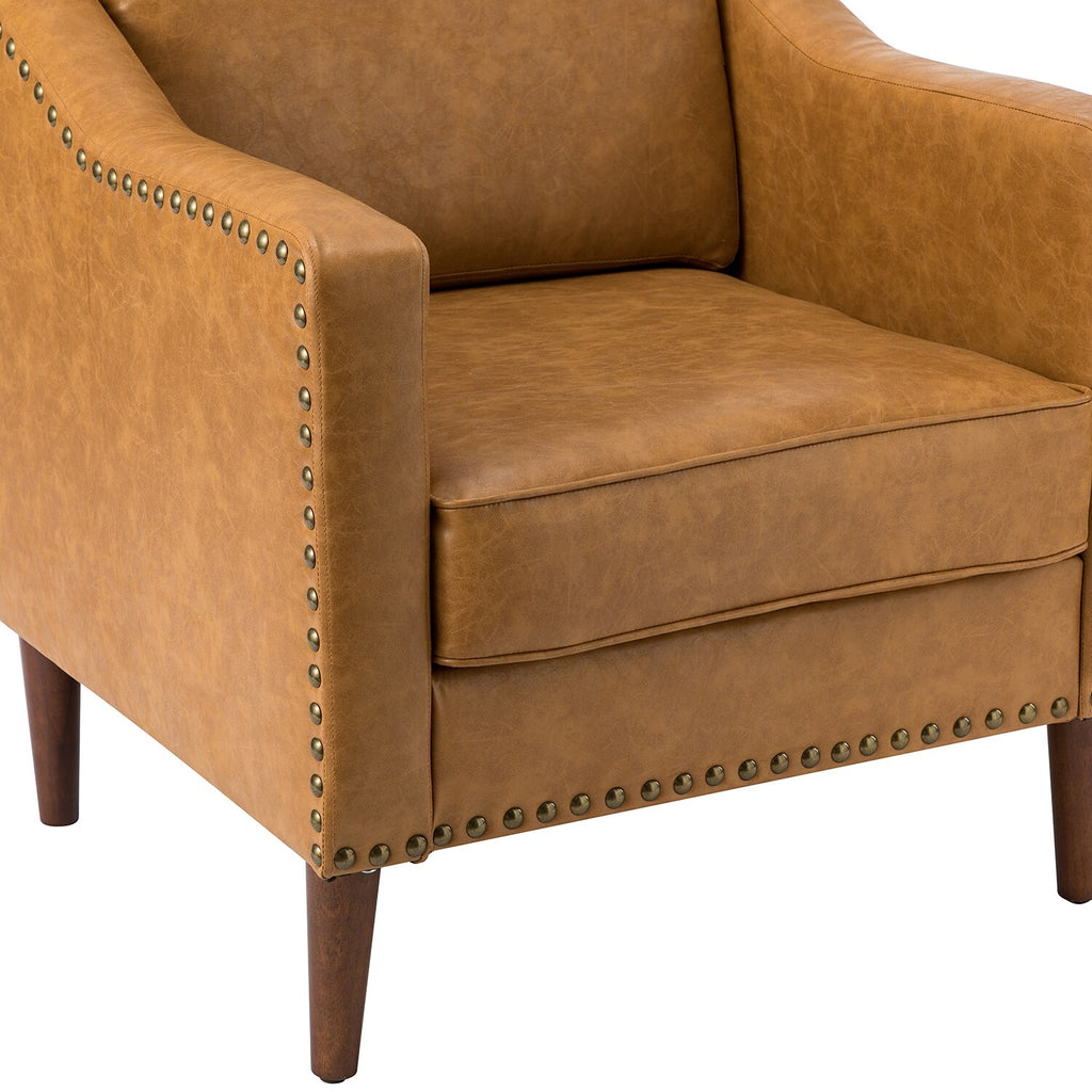 Transitional Armchair with Sloped Arms O62364
