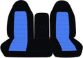 Black & Charcoal Two-Tone Front 40/60 Split Bench Truck Seat Covers S5138