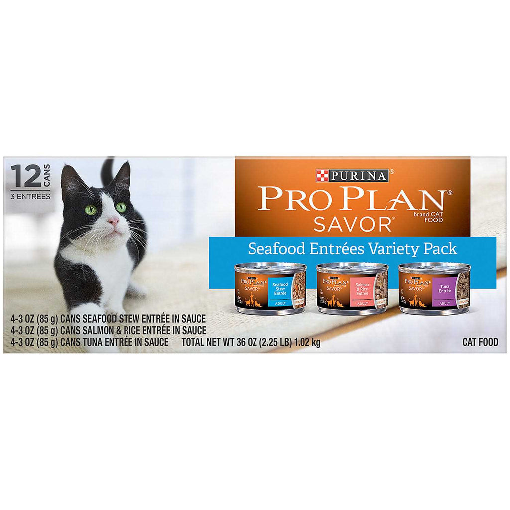 Wet Cat Food Variety Pack Seafood H564