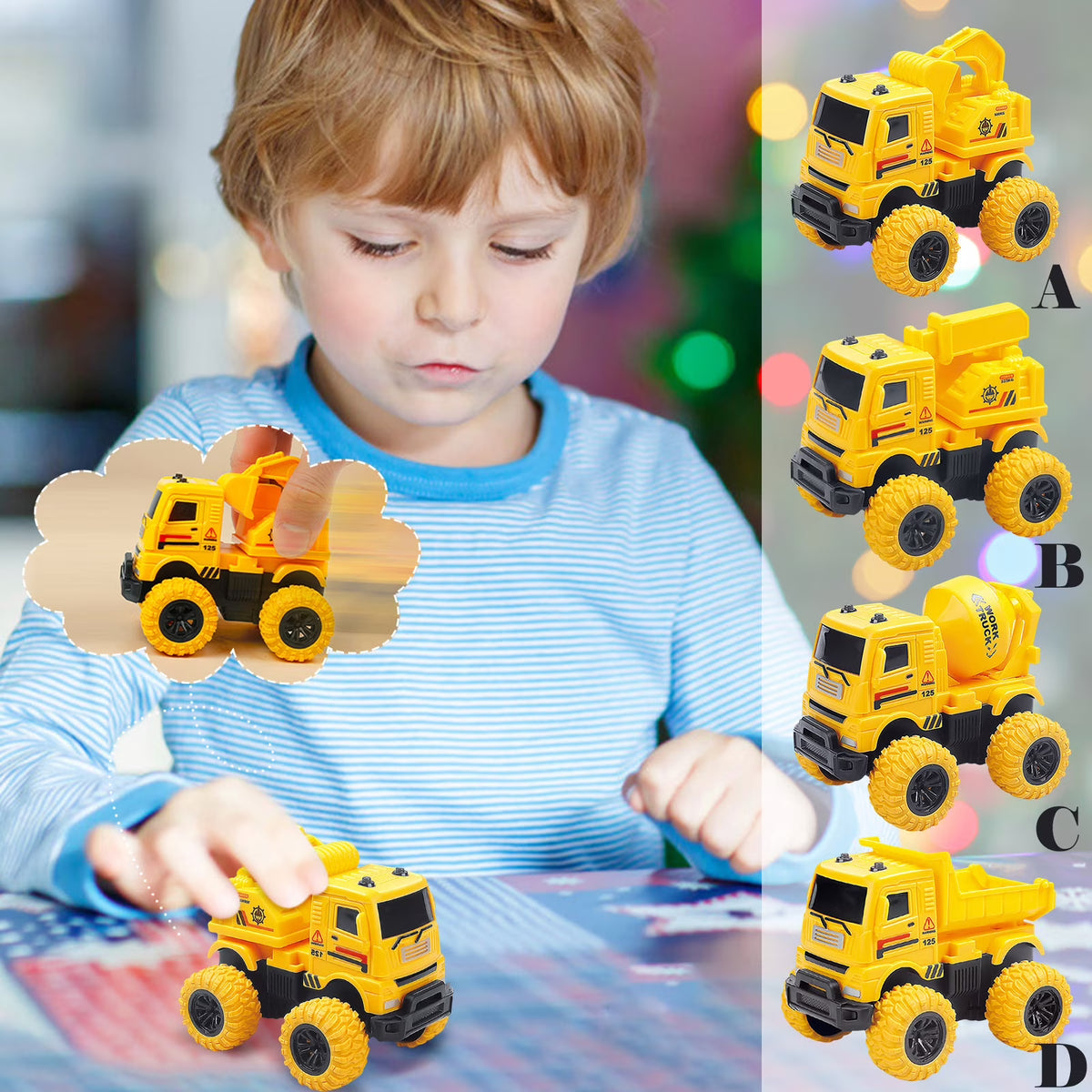 Excavator Engineering Vehicles Dump Trucks Toy Cars S165631
