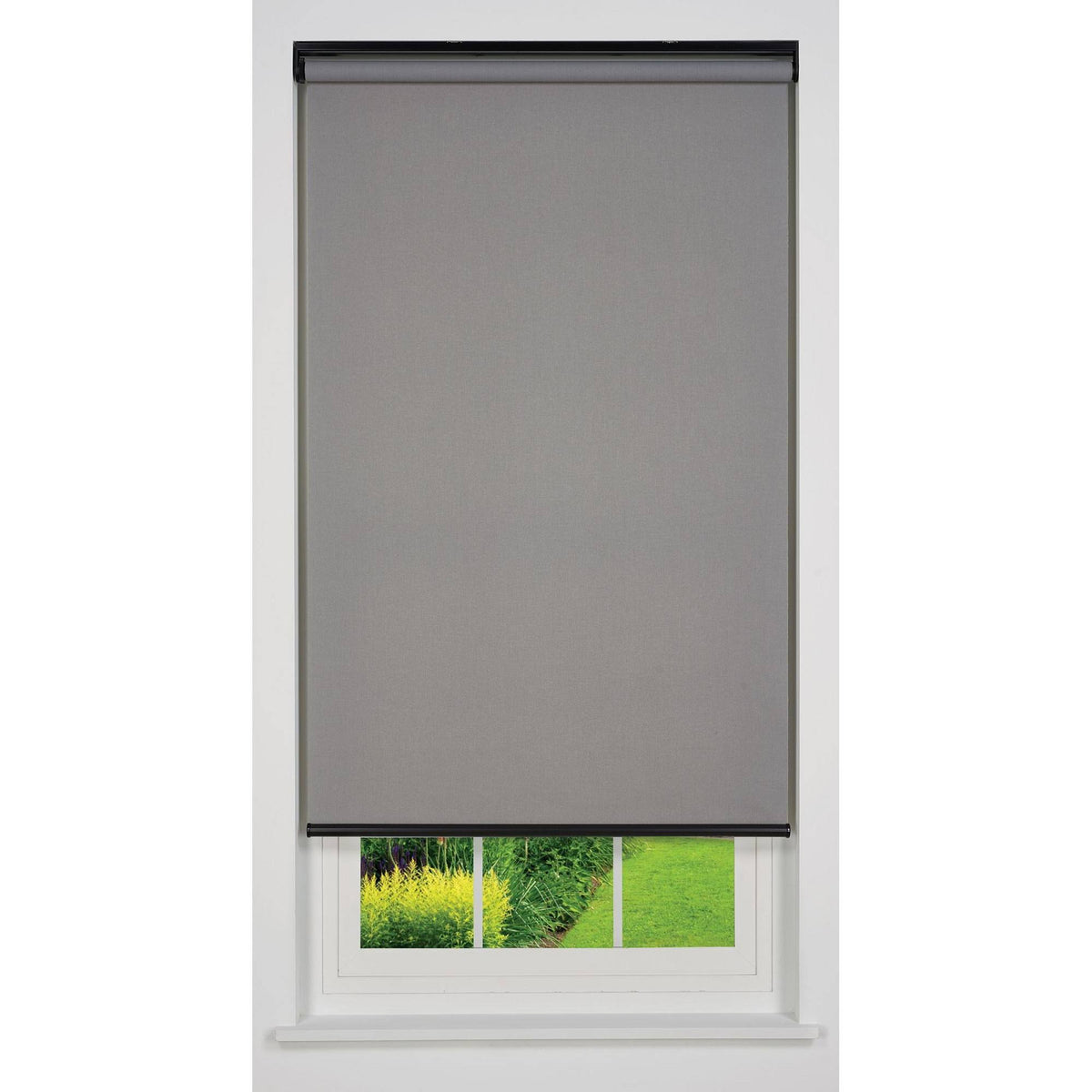 Light Grey Cordless Light Filtering Roller Shade N10746
