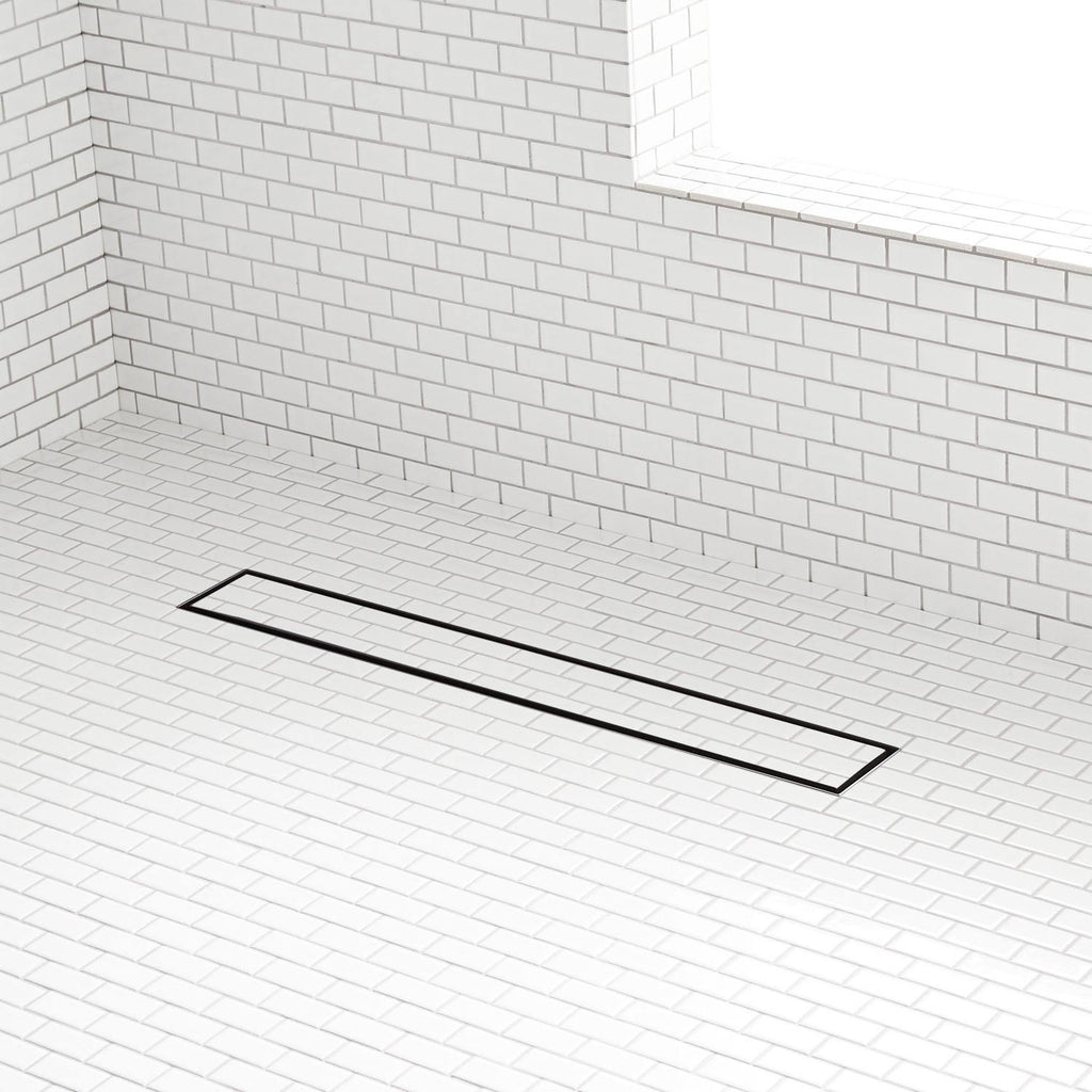Oil Rubbed Bronze Tile-In Shower Drain with Drain Flange P808499